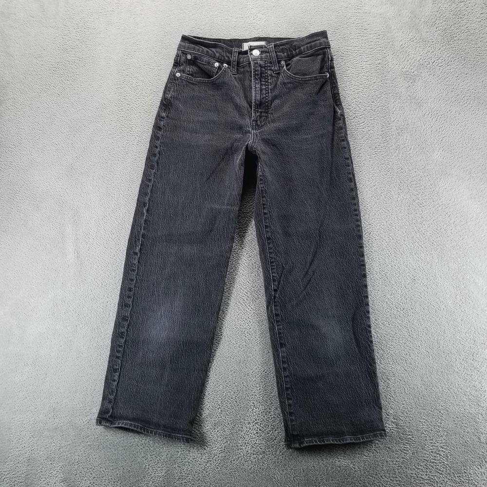 Madewell Straight-Leg Jeans in Washed Black